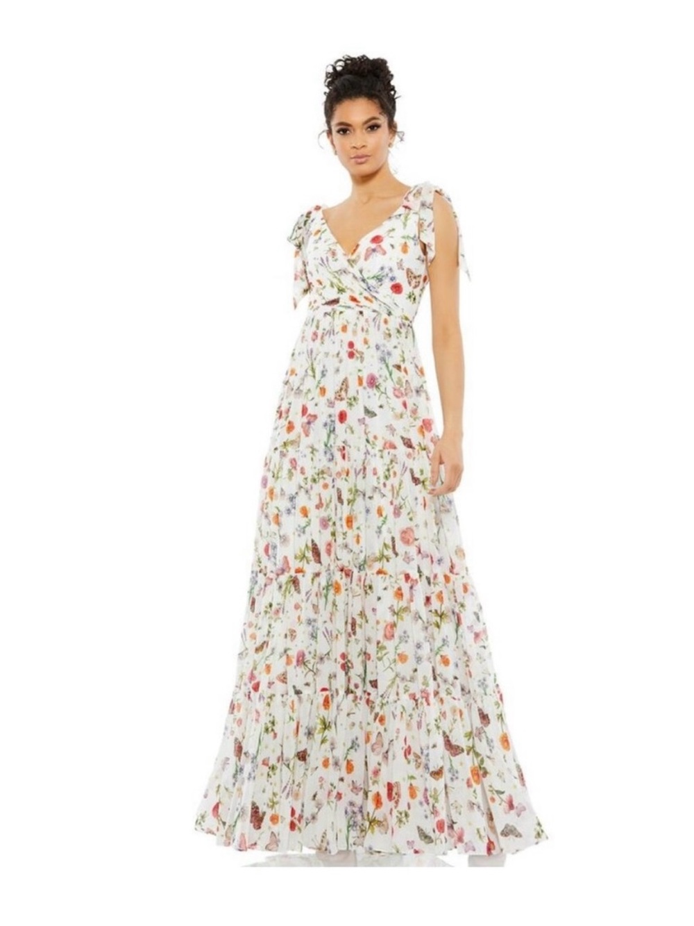 Ieena for Mac Duggal Maxi Floral Dress
